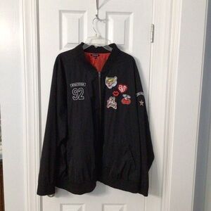 Torrid Women’s Plus Size Bomber Jacket with Patch Details – Size 5 Equivalent 4X